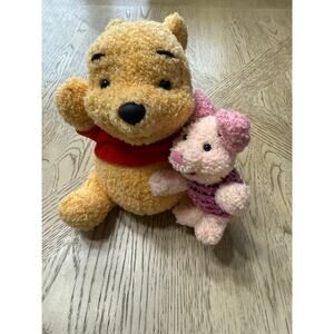 Vintage Mattel Winnie The‎ Pooh & Piglet Plush Singing Stuffed Animal 1999